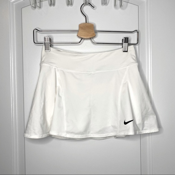 Nike Mini Skirt Dri Fit White Tennis Skort Shorts